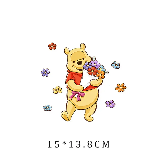 Disney Winnie the Pooh clothes stickers for children iron on transfer  Patches for clothes