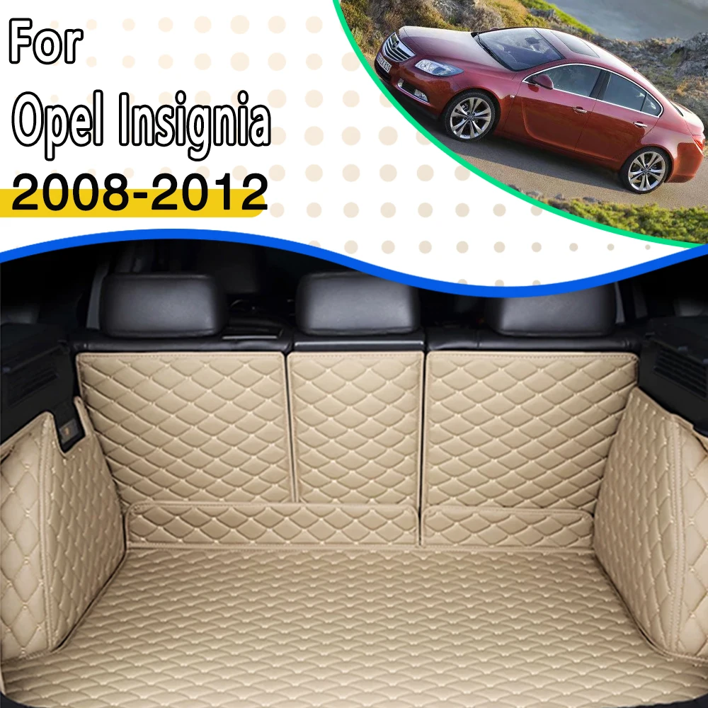 

Car Rear Trunk Mats For Opel Insignia G09 Mk I 2008 2009 2010 2011 2012 5seats Leather Tray Carpet Mud Car Accessories Interior