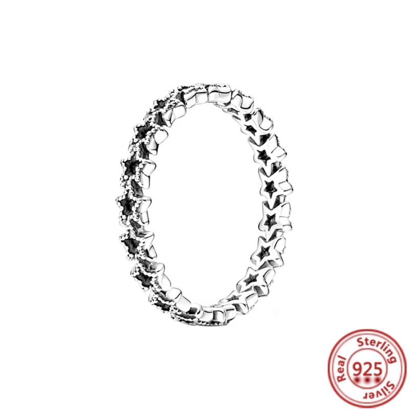 thumbnail image 1 of Authentique 100% 925 argent Sterling couronne coeur fleur aile clair Zircon scintillant CZ Pantaro anneaux pour femmes bijoux anniversaire, 1 of 5