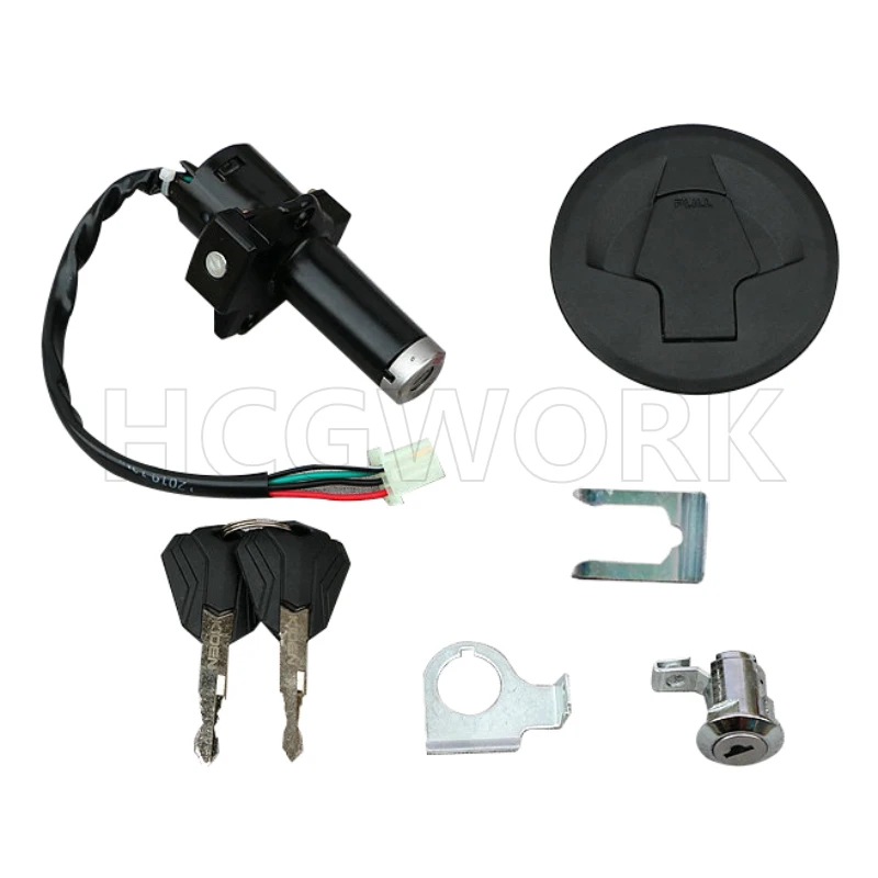 

Motorcycle Accessories Door Lock Key Set Ignition Switch Cover Fuel Tank Gas Cover Cap Lock for Kd150-e f g h k l v z Kd250-v/z