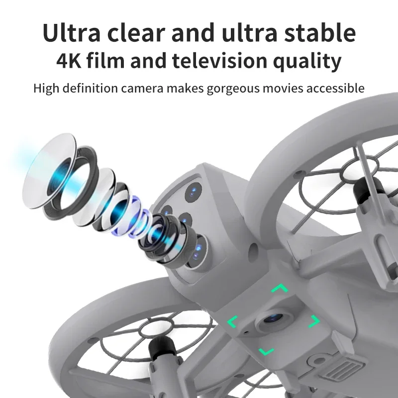 Drone Débutant avec Caméra 2.4G - 7 Min Vol, 80-100m Portée