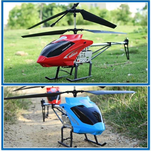 Rc Helicopter With Remote Control Extra Durable Big Plane Toy For Kids Drone Model Outdoor 3.5CH 80cm Aircraft Large Helicoptero 4