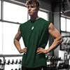 Summer Fitness Sports Tank Top Men's Breathable Loose Fit Training Sleeveless T-shirt Quick Drying vest male Fitness Clothing 4