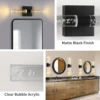 LED Wall Sconce Lighting, Modern LED Vanity Lights in Bubble Acrylic, 10W Warm White 3000K Bathroom Vanity Light Fixtures for Be 4