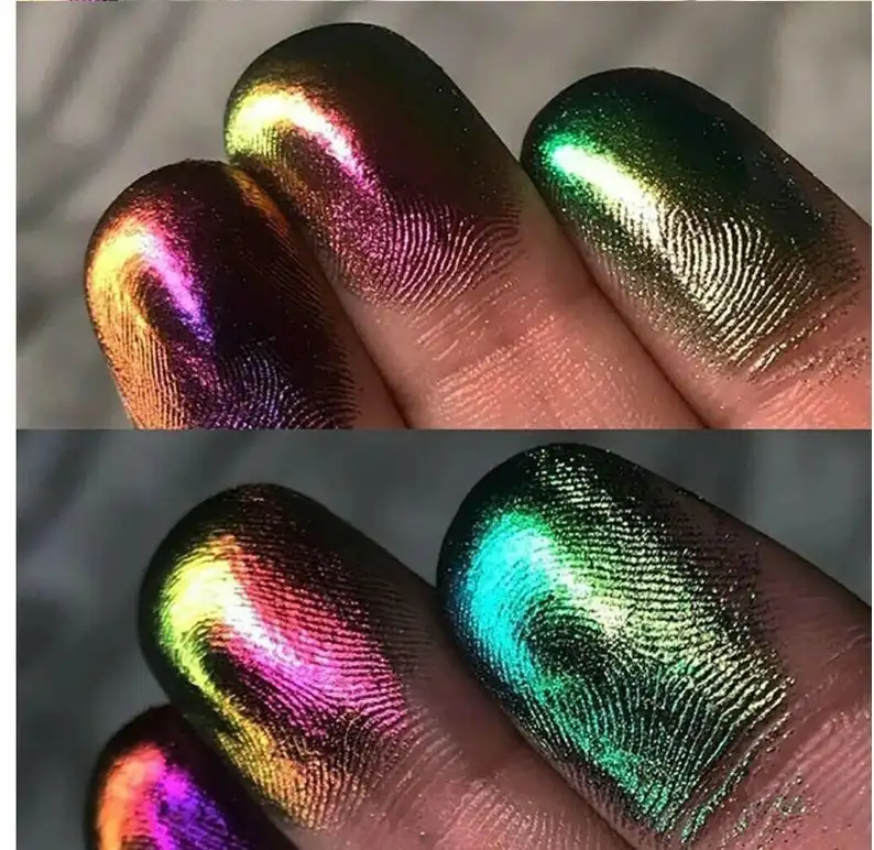 Nail Powder Nail Pigment Color Shift Pigment Powder 10ml Chameleon Chrome Nail Powder *25Co