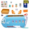 Spot Bluey Family Large Morphing Sounding Airplane Cruise Ship Doll Play House Children'S Toy Scene Action Figures Birthday Gift 6