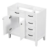 36" Bathroom Vanity with Sink Combo, White Bathroom Cabinet with Drawers, Solid Frame and MDF Board 4