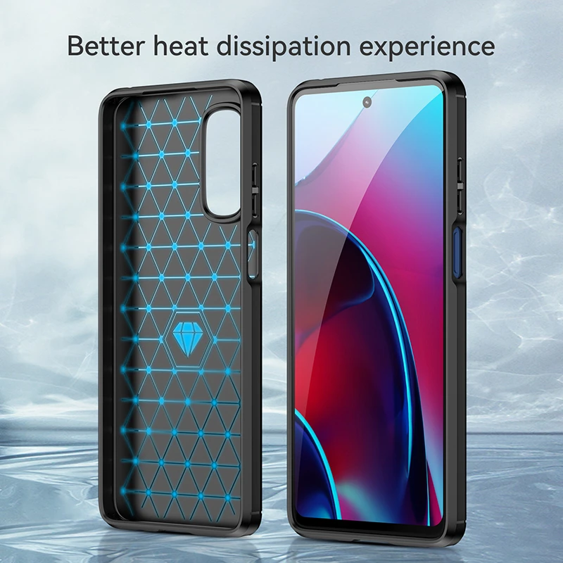 Silicon Carbon Fiber Protective Phone Case