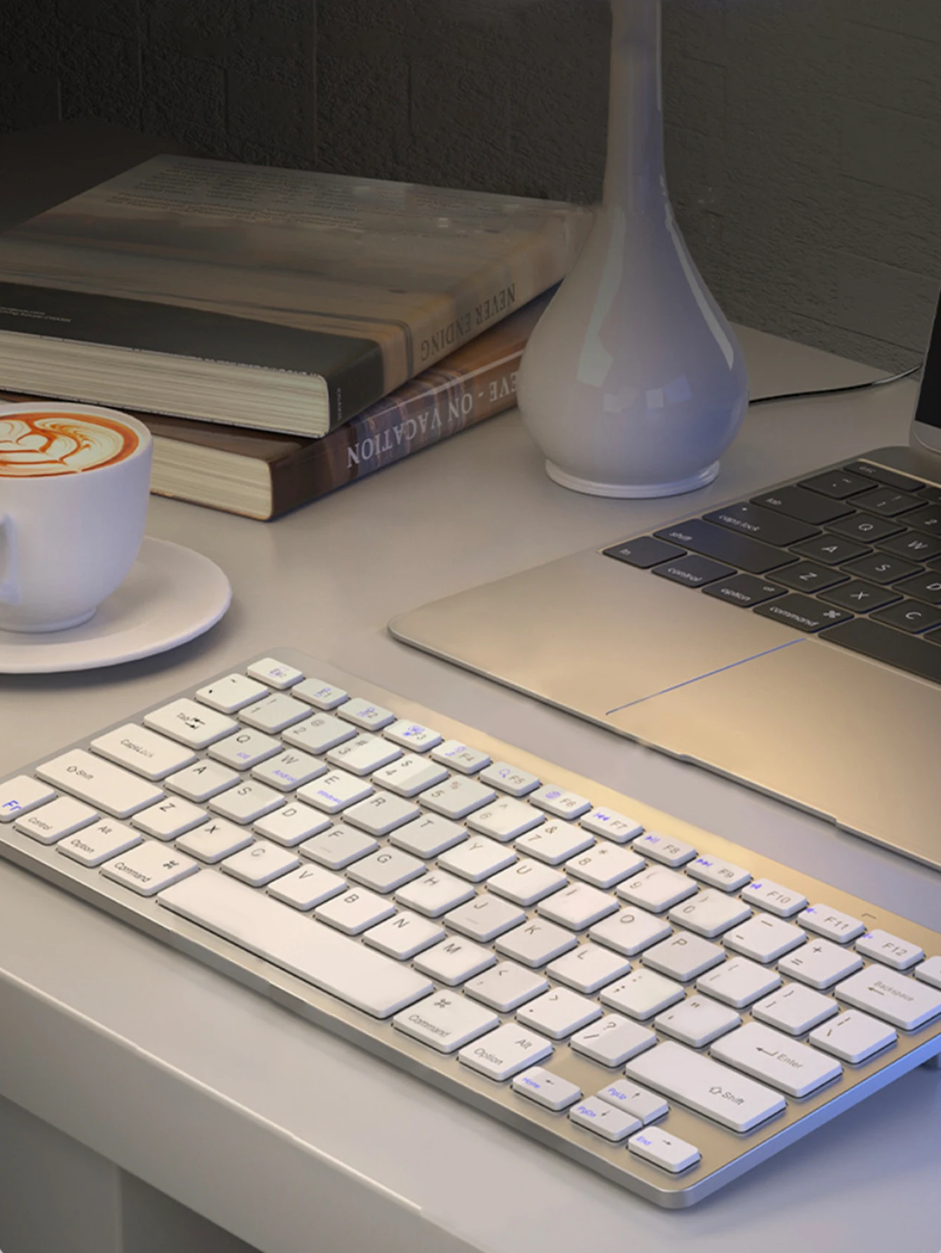 Kablosuz klavye, 10 inç ince, tablet/dizüstü bilgisayar kablosuz klavyesi, ipad mini klavye