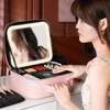 Smart LED Cosmetic Case with Mirror Cosmetic Bag Travel Makeup Bags for Women Fashion Portable Storage Bag Travel Makeup Bags 2