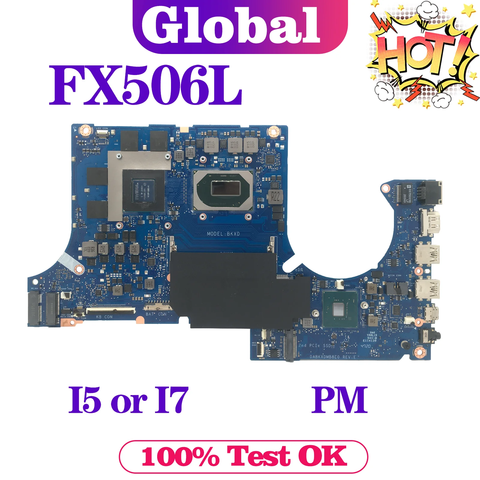 Mainboard For ASUS TUF Gaming F15 FX506LH MW506LHB FX506LHB FX506LU