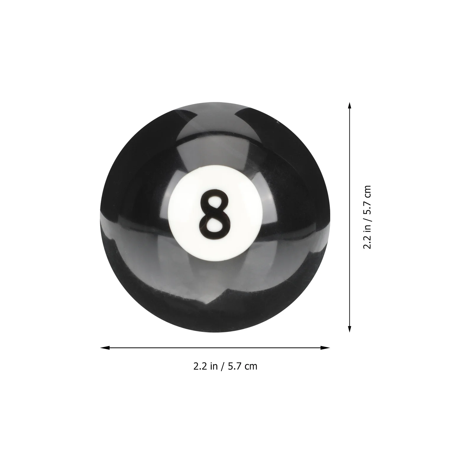 Billiard Ball Usa Accessories Black Eight Ball Prop Pool Cue Accessory Resin Large Practice Training Wear Resistant Replaceable