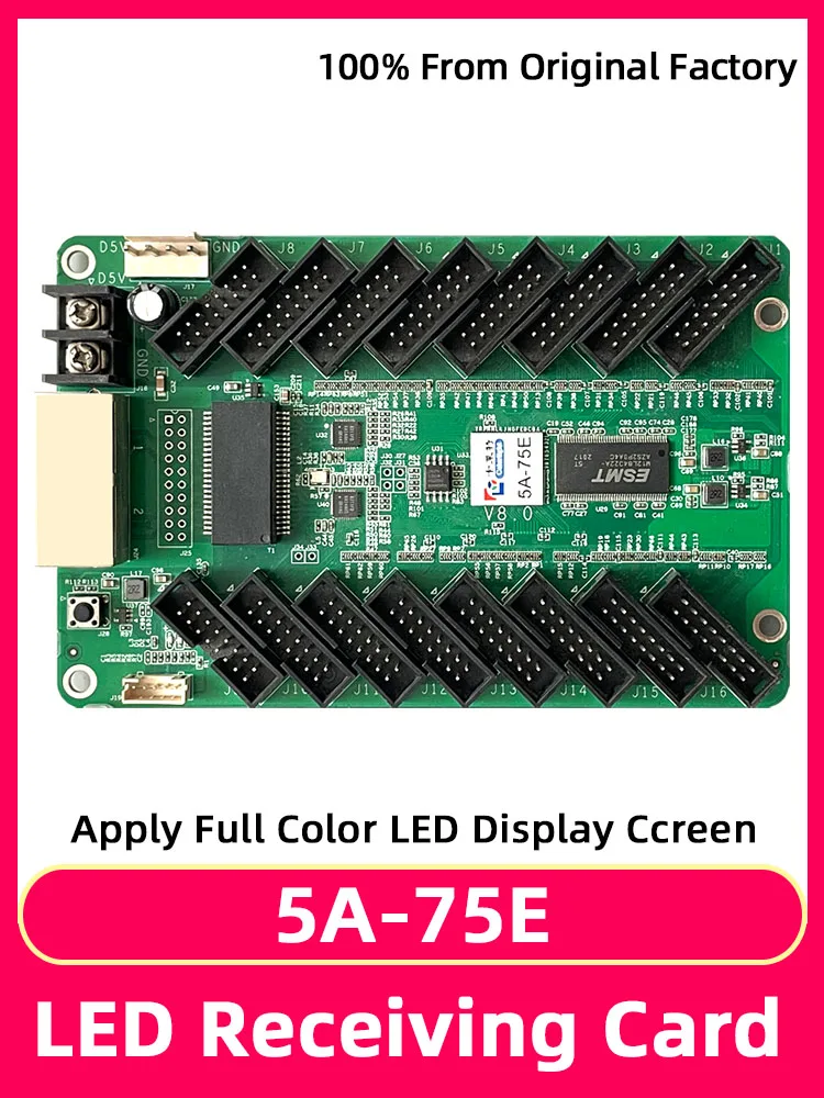 Colorlight 5A-75E Receiving Card Video Wall Controller Outdoor Indoor LED Display Screen RGB Matrix HBU75 Full Color Module