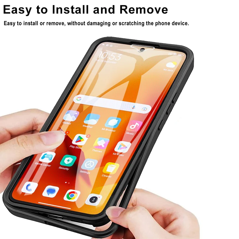 360° Double-Sided Transparent Full Cover Phone Case with Screen Protection