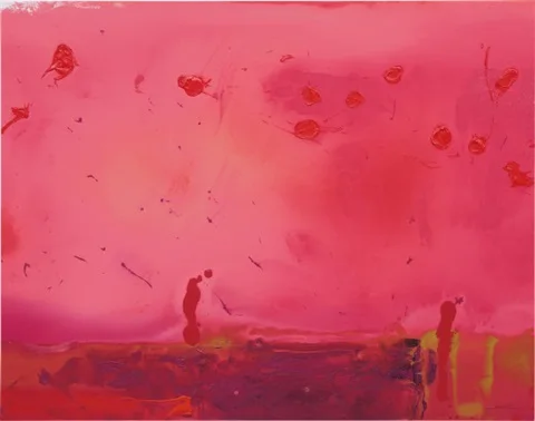 

Hand Painted Pink Oil Painting with Size 150x190cm for Home Decor Free Shipping by Fedex or DHL