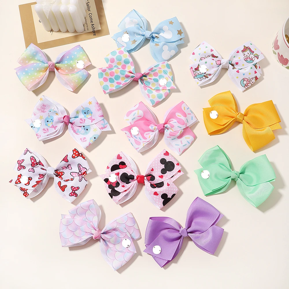 

1PC Lovely Bows Hairclip for Baby Cartoon Sweet Jojo Bow Hairpin Girls Delicate Headwear for Children Toddler Hair Accessories