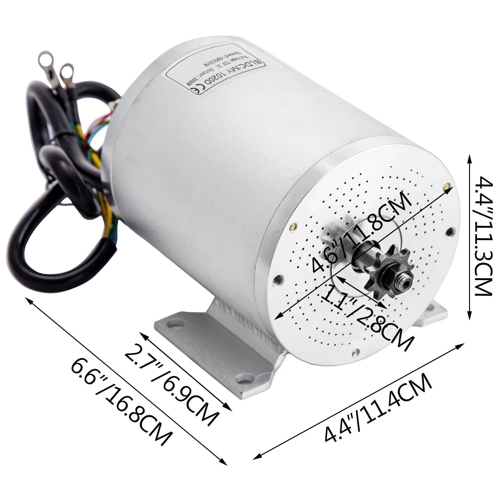 Scooter Elettrico VEVOR Motore Elettrico Senza Spazzole 3000 W 72