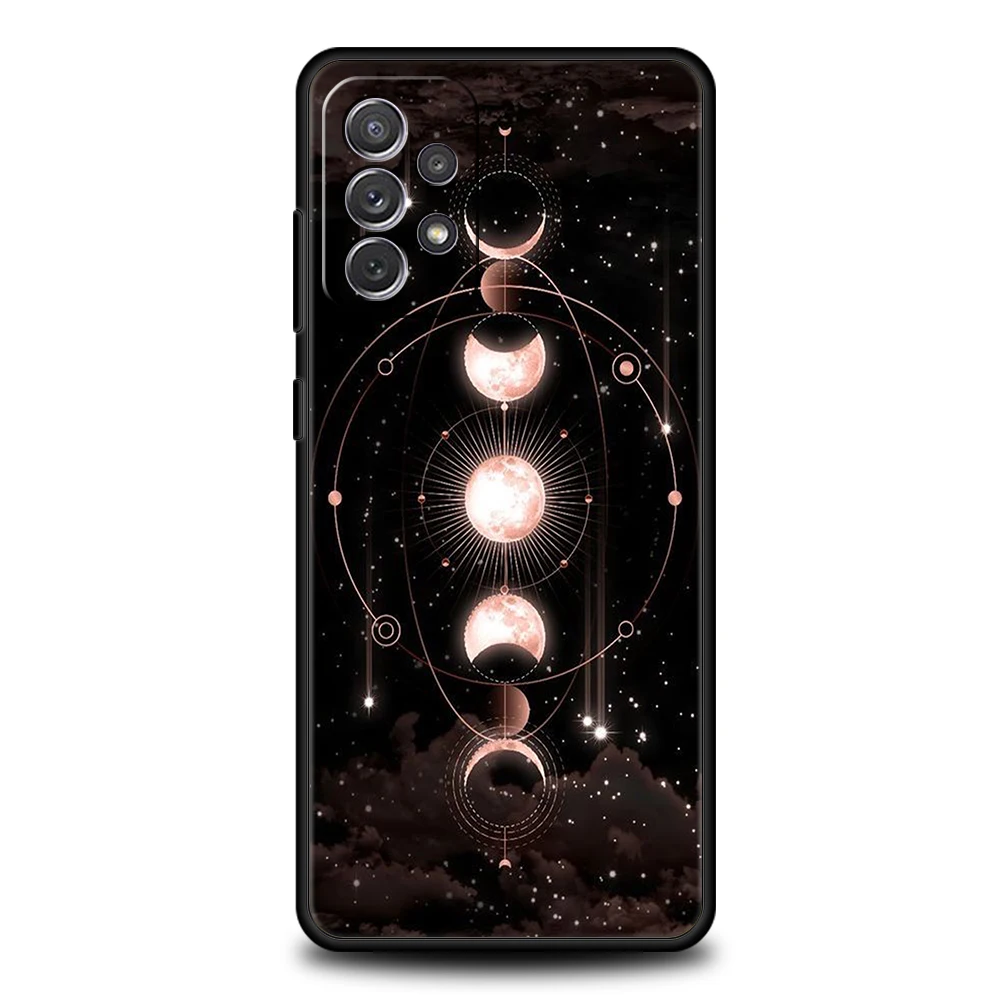 Astrological Suns Moons Clouds Soft Shell Phone Case