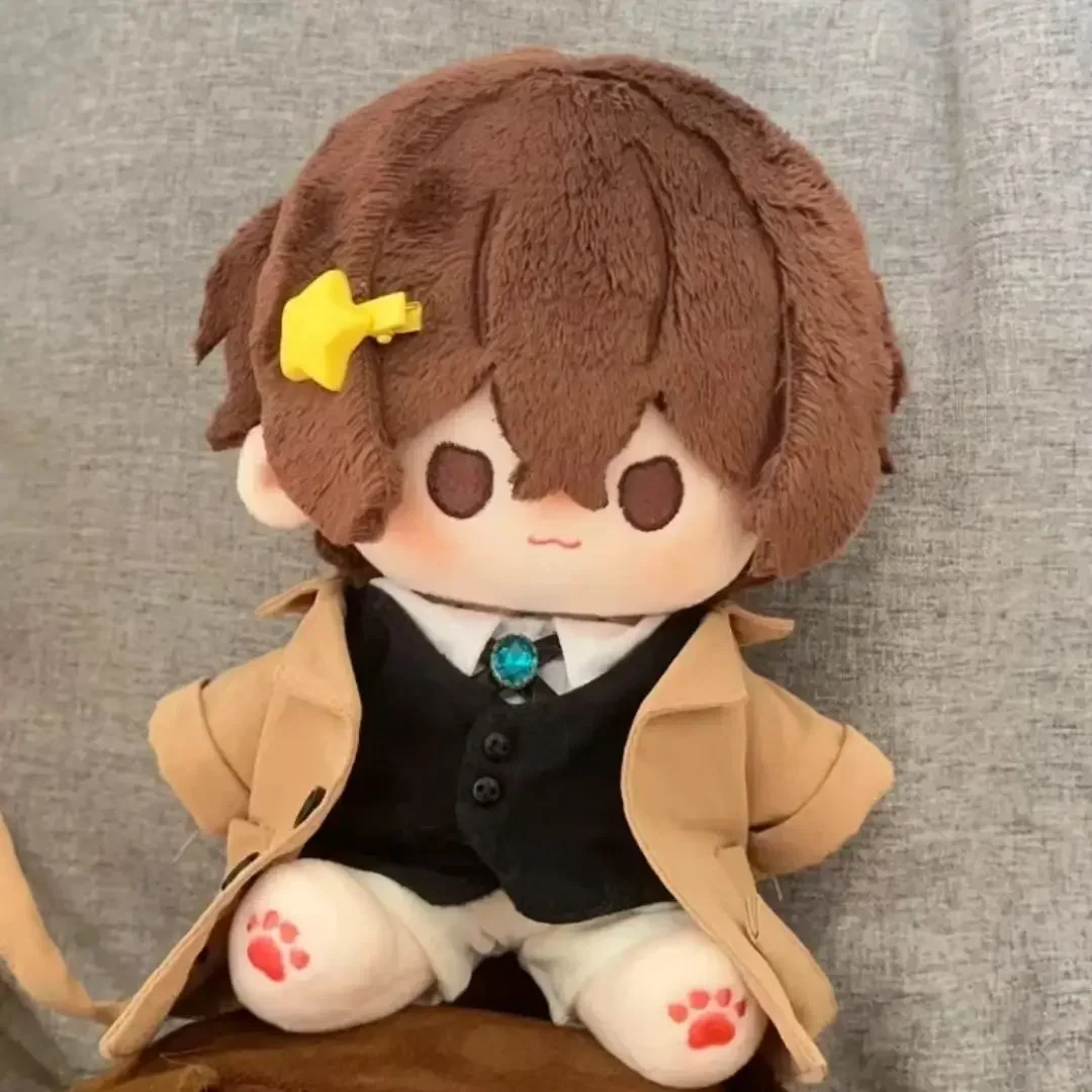 

Bungo Stray Dogs dazai osamu Cotton Dollbody Anime Cosplay Dress Up Clothes 20cm Plushie Pillow Xmas Birthday Gift