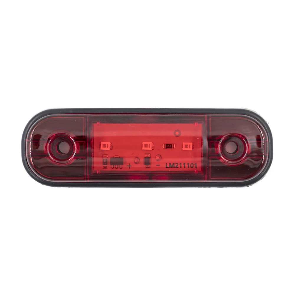 10PCS 12V 24V LED Side Marker Lights Car External Lights Warning Tail Light Turn Signal Brake Lamps for Truck Trailer Lorry Bus