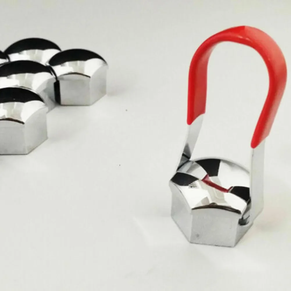 Copri Bulloni Ruota Cromati 19 Mm - Set Da 20 Pezzi Con Strumento Di Rimozione, Tappi Copridado Universali In ABS