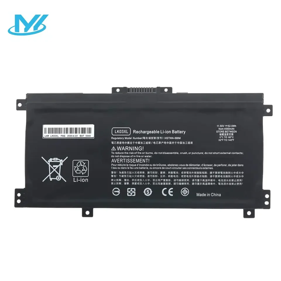 LK03XL Laptop Battery lithium ion batteries 11.55V 4550mAh 52.5Wh for