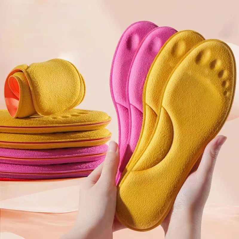 Self-heated Insoles Feet Massage Thermal Thicken Memory Foam Shoe Pads Winter Warm Men Women Sports Shoes Pad Accessories heated shoe insoles