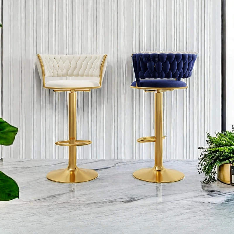 

Wooden Chair Garden Bar Stools Luxury Lightweight Beauty Salon Design Backrest Sillas Para Comedor Nordic Chairs Lounge European