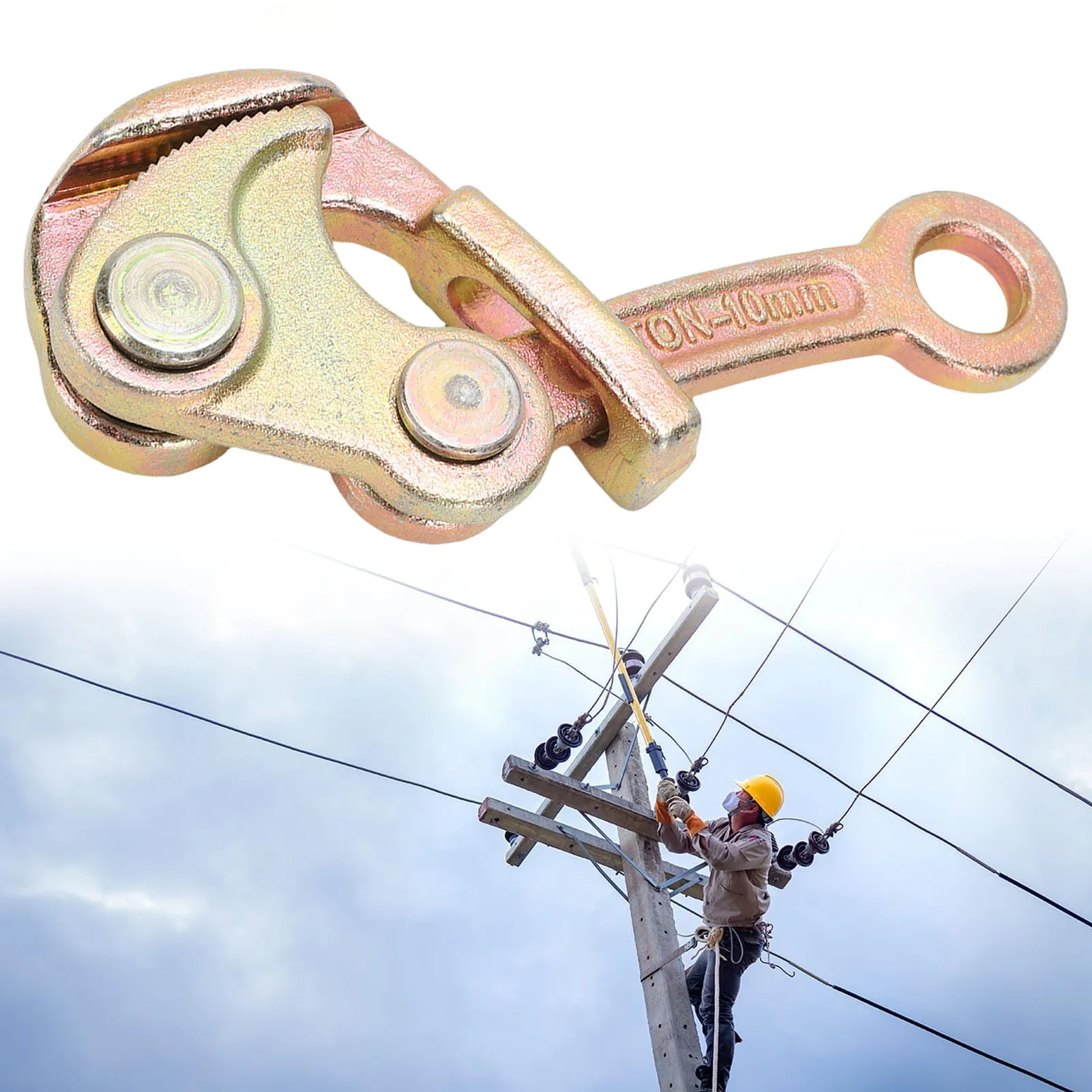 Steel Cable Puller Tool Cable Grip 0.5T Wire  for 1-10mm Rope Puller Tool Carbon Steel Multi Functional