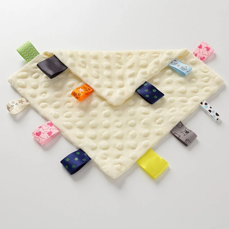 Baby Appease Towel Soft Soother Teether Infants Comfort Sleeping Nursing Cuddling Square Sensory Security Blanket Toys