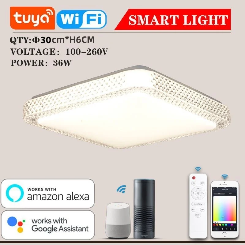 كاكاكلي إضاءة سقف LED ذكية RGB