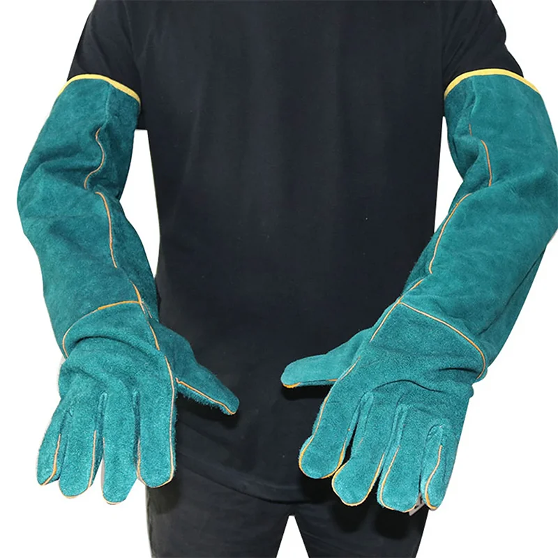 Reptile Anti-Bite Gloves 62Cm Pet Protection Gloves Snake Lizard Monitor Lizard Special Anti-Scratch and Bite Durable