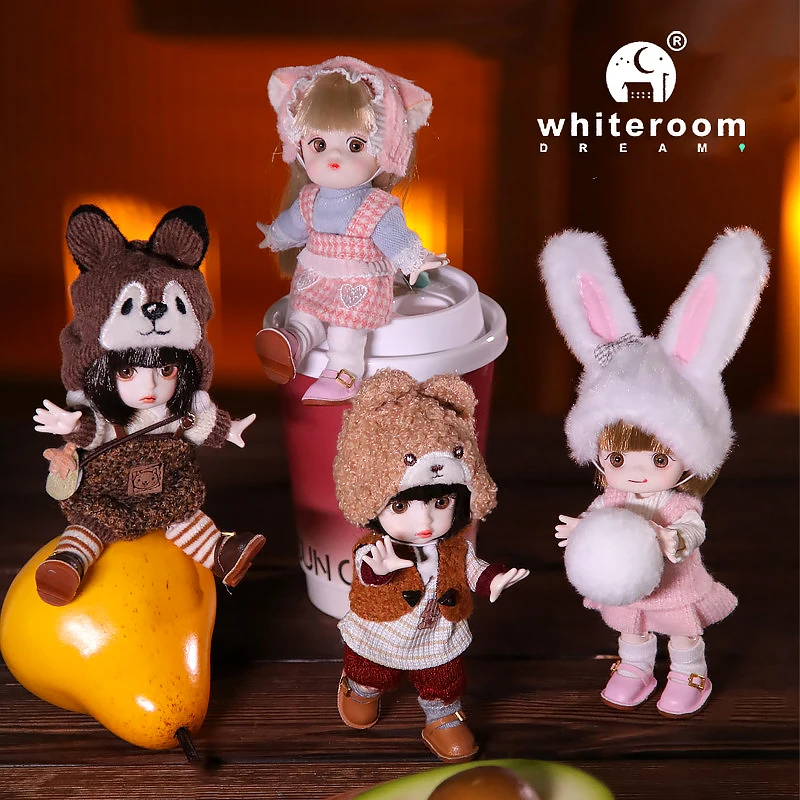2024 мини куклы игрушки для девочки Ob11 Bjd кукла 1/12 маленькое животное Obitsu11 Карманный Мальчик Малыш кавайная игрушка подарок на день рождения мяч шарнирный