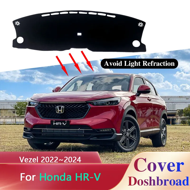 Dashboard Cover Board Mat Carpet for Honda HR V HRV Vezel RV 2022 2023