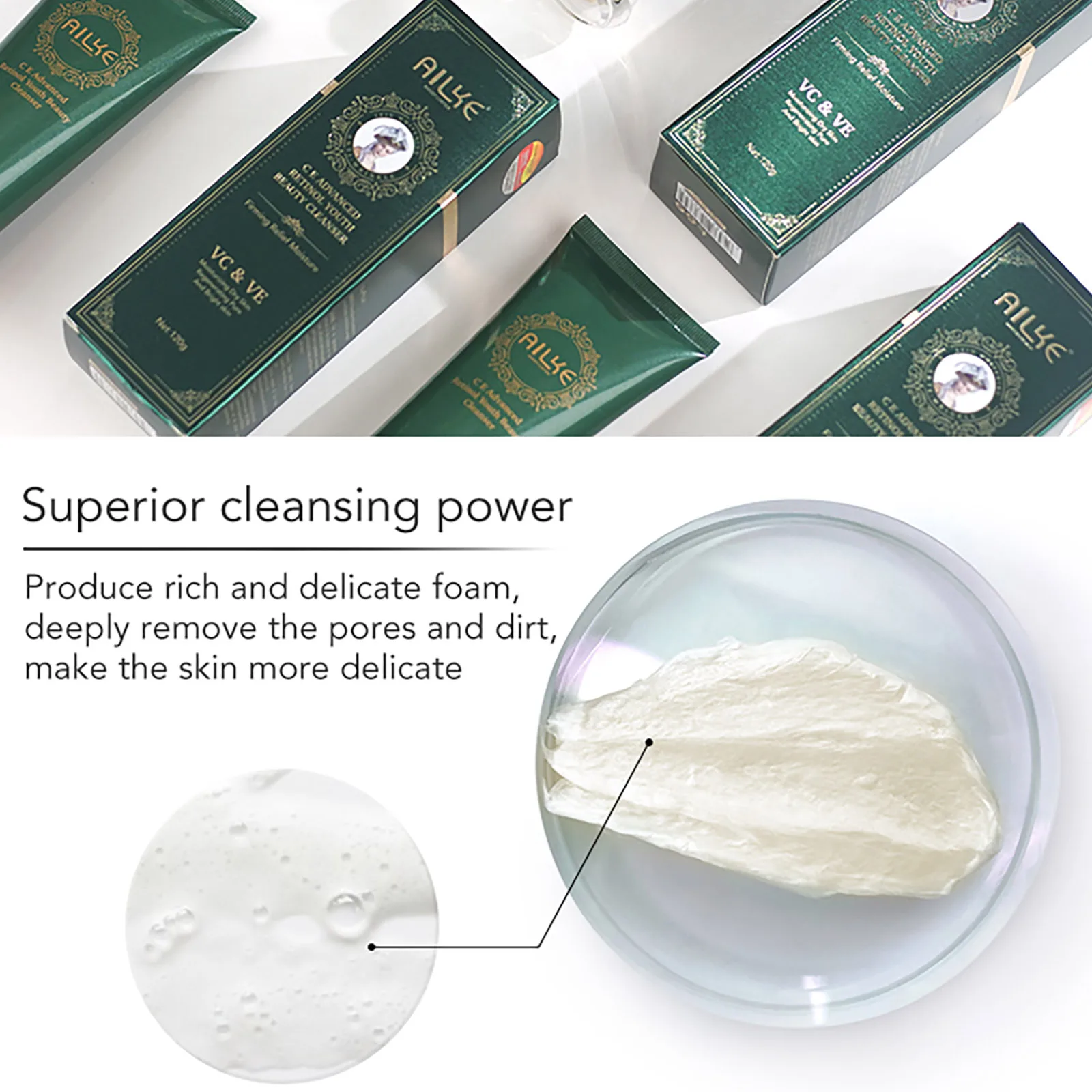 AILKE Dark Spots Removal Face Cream, With Retinol, Vitamin C, Reduce Freckles, Melanin Day And Night Lightening Skin Care Set