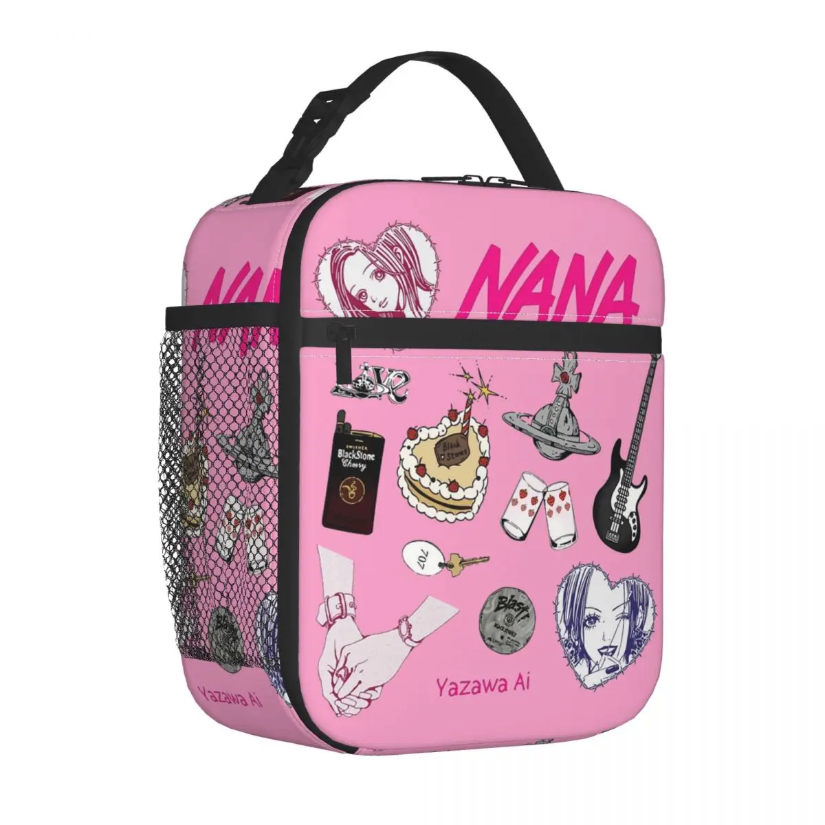 Nana Osaki Anime Insulated Lunch Bags Cooler Meal Container High Capacity Lunch Box Tote Food Handbags Work Picnic