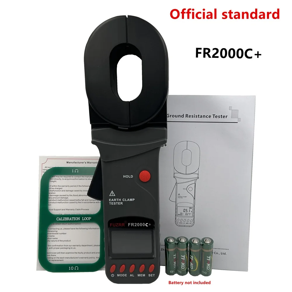 FR2000C+ FR2000+ FR2000A+ FR2000B+ 0.01-1200&Omega; 0-20A Ground Earth Resistance Tester Current Meter Loop Non Contact Detector
