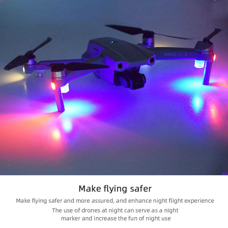 SanCiYu LED-Flugzeug-Blitzlichter, Mini-Drohnen-Blitzlichter, Drohnen- Antikollisionslichter, Notfall-Blitzsignallampe, Nachtlicht für RC  Quadcopter : : Spielzeug