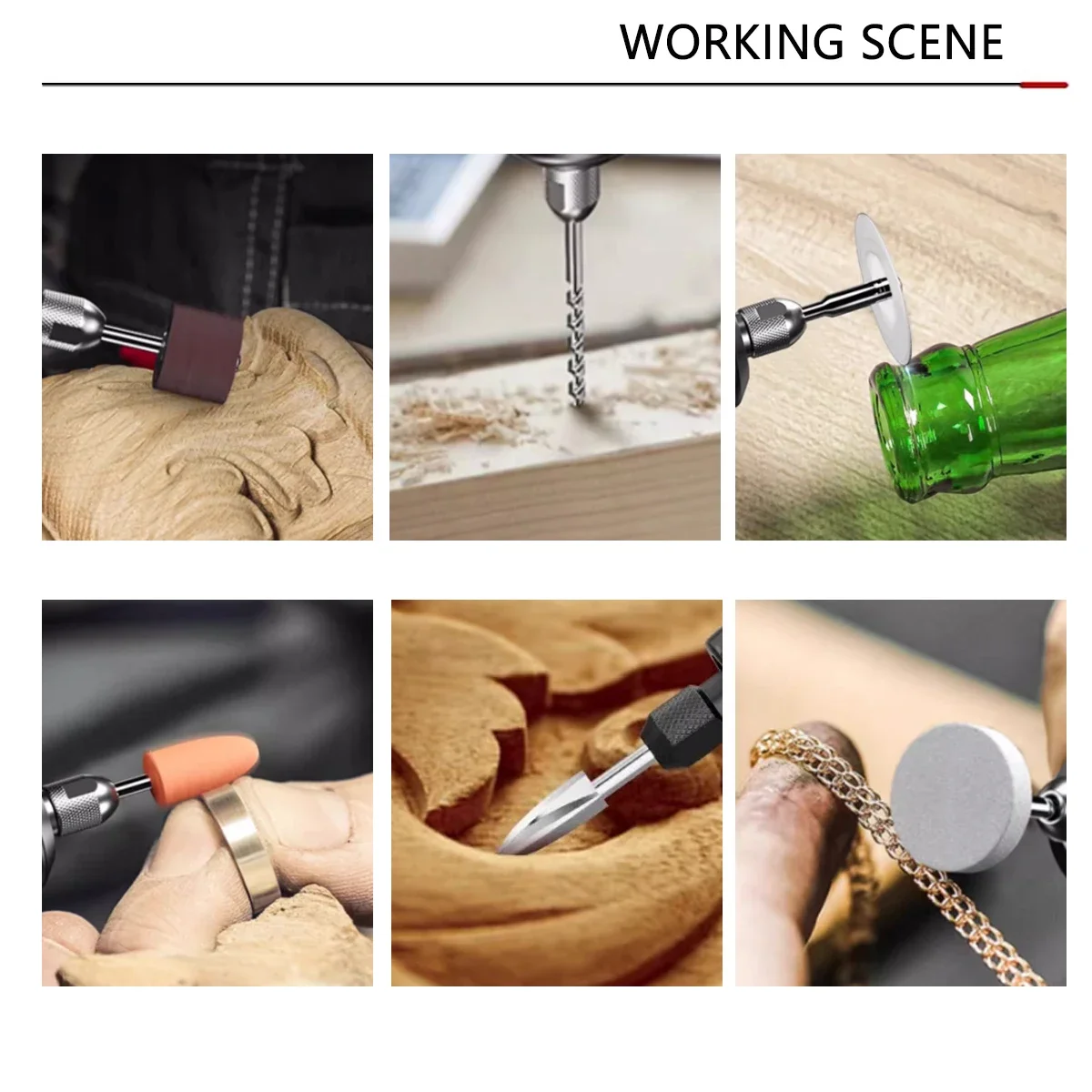 Cordless Electric Engraver Carving Electric Drill Engraving Machine Grinding Polishing Mini Rotary Tool 6 Variable Speed 4