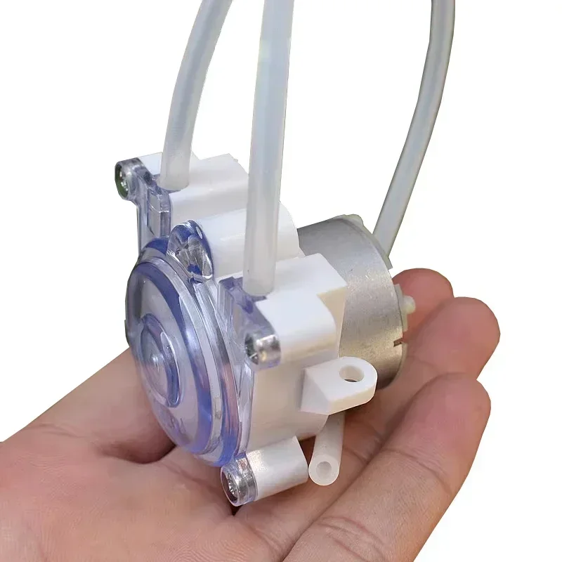 Micro Peristaltic Pump DC 6V-12V Small Mini 500 Geared Motor dosing pump Dosing Liquid Water Squeeze for Lab Ink Sampling Pump