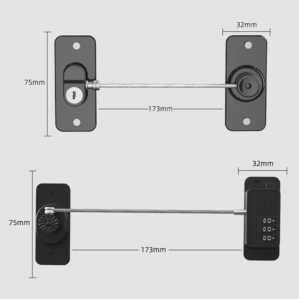 ABS Alloy Digital Password Security Lock for Refrigerator Doors