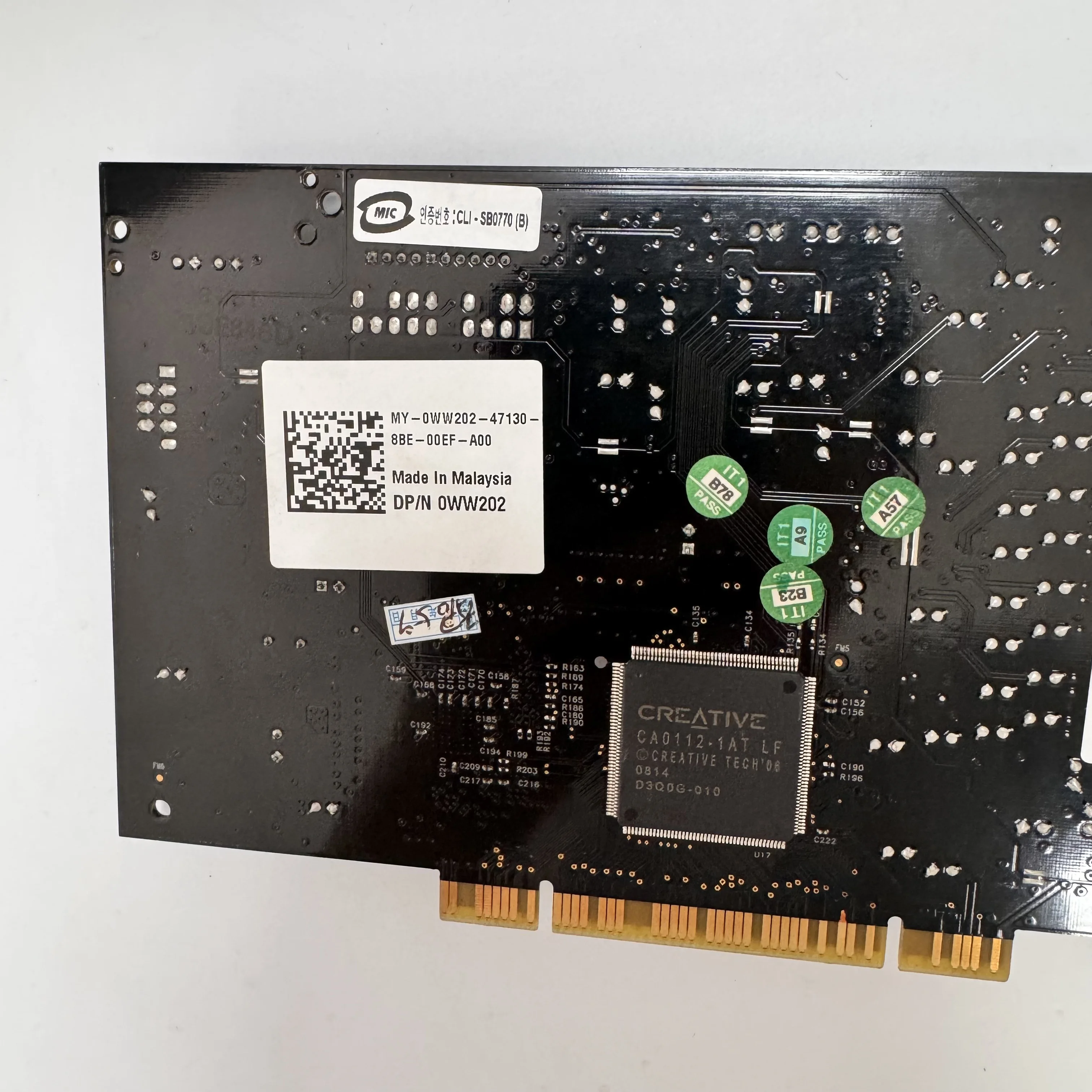 중고 X-Fi Xtreme Music 7.1 채널 PCI 사운드 카드, 고급형 X-Fi 시리즈 7.1 서라운드 사운드 109dB 광입력