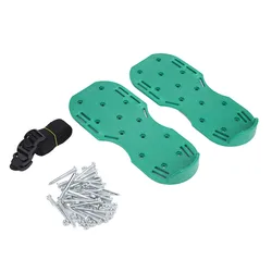 Premium Lawn Aerator Spike Sandals (Green)