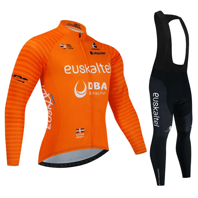 Maillot Cycliste Moa Euskaltel Euskadi - Orange - Taille 4 - Vintage