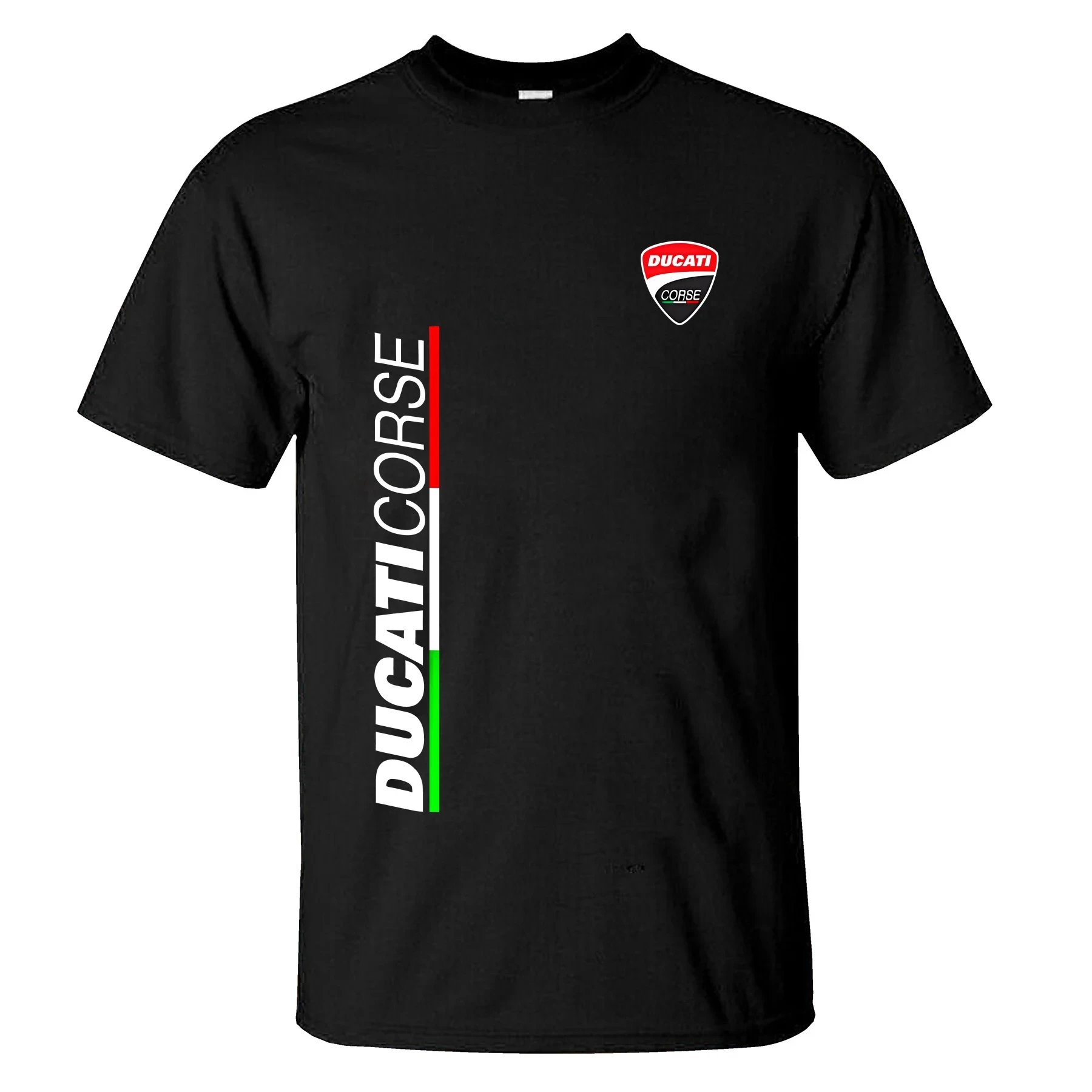 Limited Ducati Corse Logo Graphic T-Shirt for Men, Extra Large Sports Tops, Breathable Streetwear, Casual Fashion, New, S to 3XL