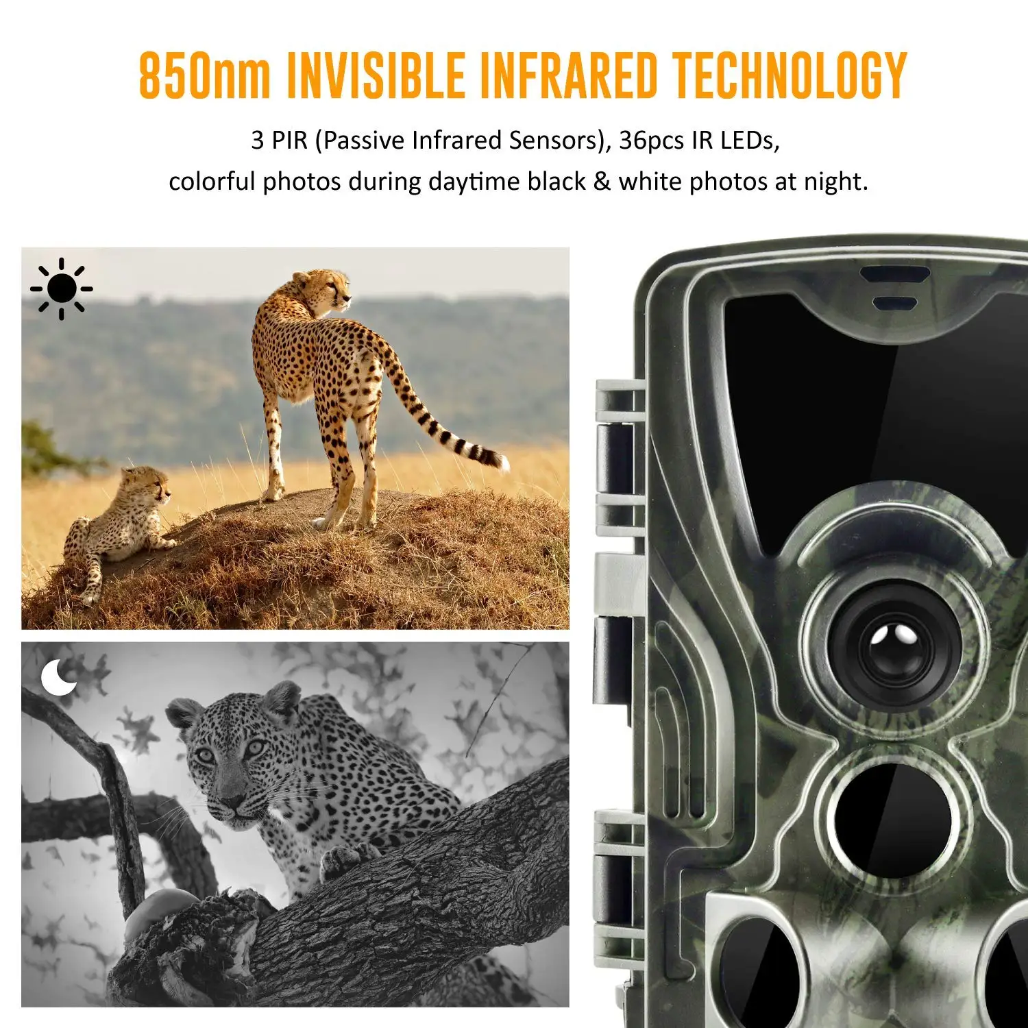 20MP 1080P Trail Hunting Camera HC801A IP65 Waterproof Night Vision Photo Traps Wildlife Cam Home Safety Cameras