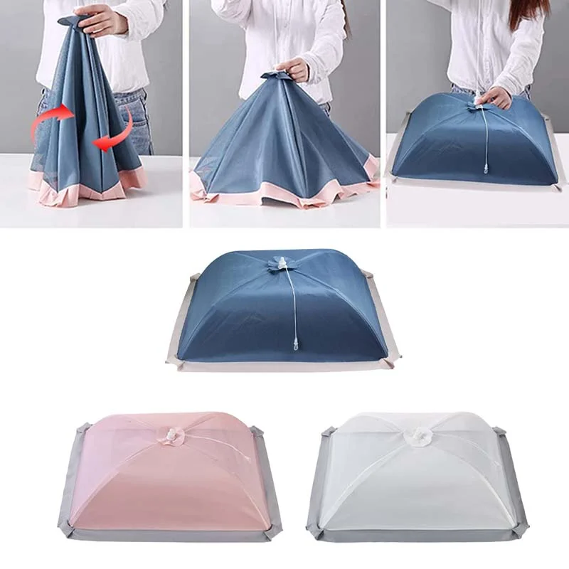 Foldable Food Mesh Cover Fly Anti Mosquito Pop-Up Food Cover Umbrella Meal Vegetable Fruit Breathable Kitchen Accessories food cover