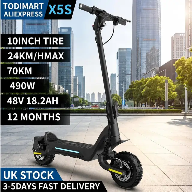 Trottinette Électrique Adulte TODIMART X5S, Double Moteur 490W, Batterie 48V 18.2Ah, Pneus Tout-Terrain, Déverrouillage Intelligent APP 1