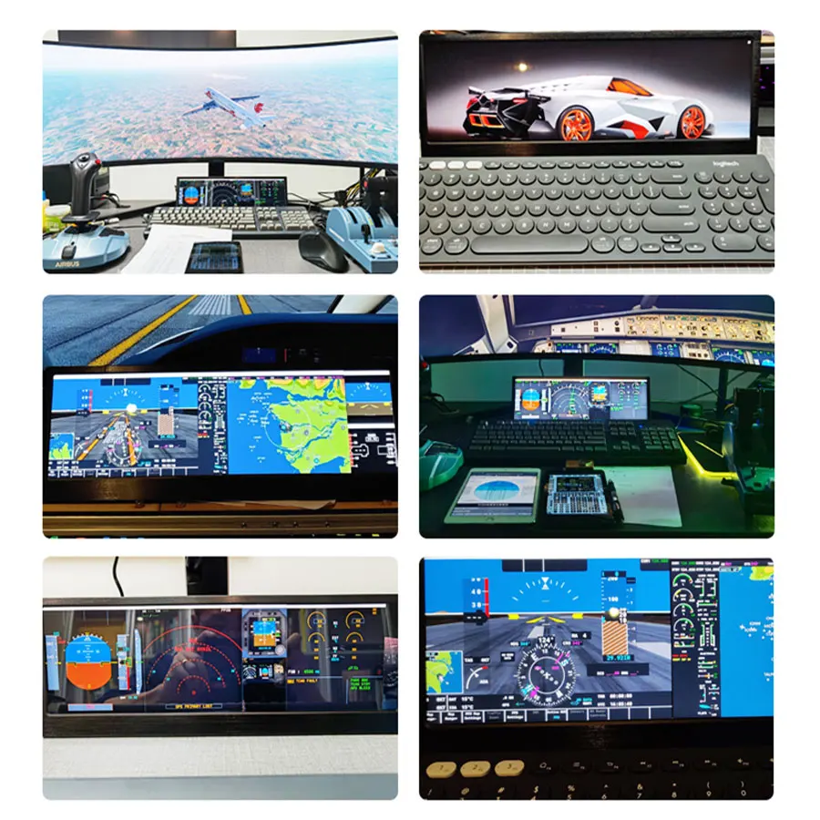 Wisecoco-14 ġ 4k ޴  Aida64 ġ  Ʈ 3840*1100 IPS LCD Ʈġ , Ʈ ̵  ũ,  ° ÷