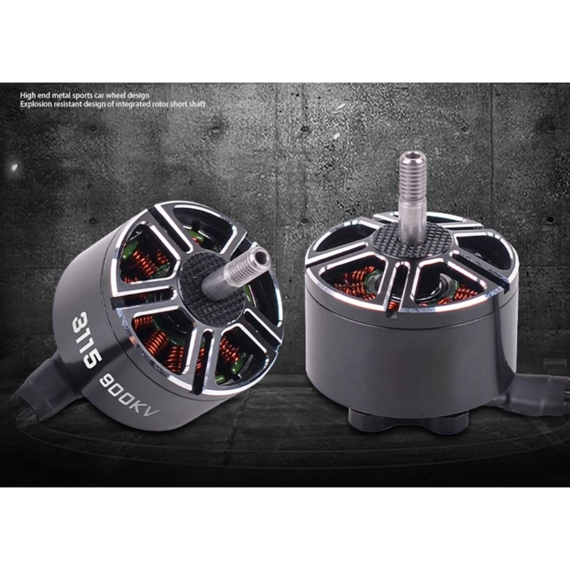 9 10 쿼드콥터 장거리 드론을 위한 경량 3115 900KV 브러시리스 모터 효율적이고 강력한 모터 수리